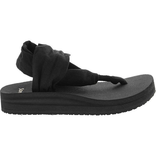 Sanuk Sling St Midform Flip-Flops in Black color