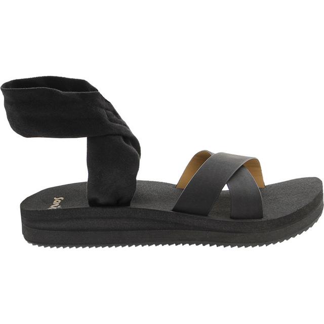 Sanuk Highland Sling St Wedges in Black color