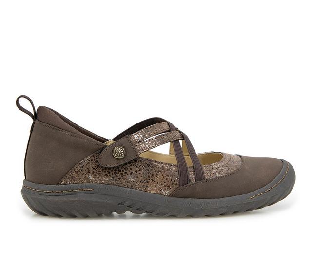 Women's JBU Rome Slip On Shoes in Brown color