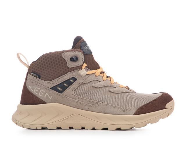 Men's Keen Outdoor Hightrail Mid Waterproof Hiking Boots in Canteen/Oak color