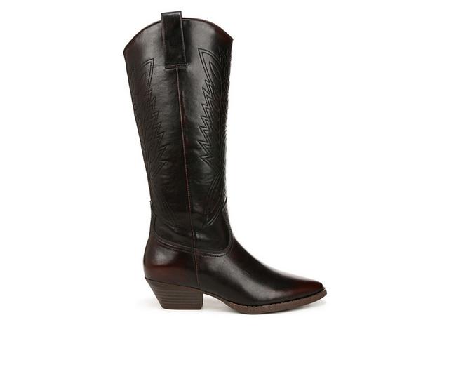 Women's Zodiac Morghan Western Boots in Mahogany/Black color