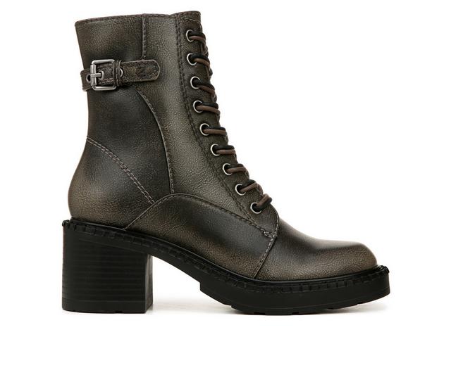 Women's Zodiac Paxon Combat Booties in Natural Black color