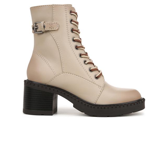 Women's Zodiac Paxon Combat Booties in Ivory White color