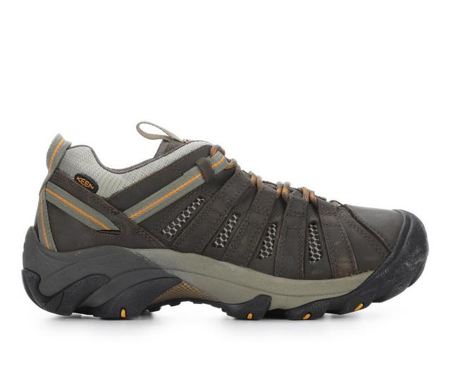 Keen Outdoor Voyageur Hiking Boots in Black Olive/Gld color