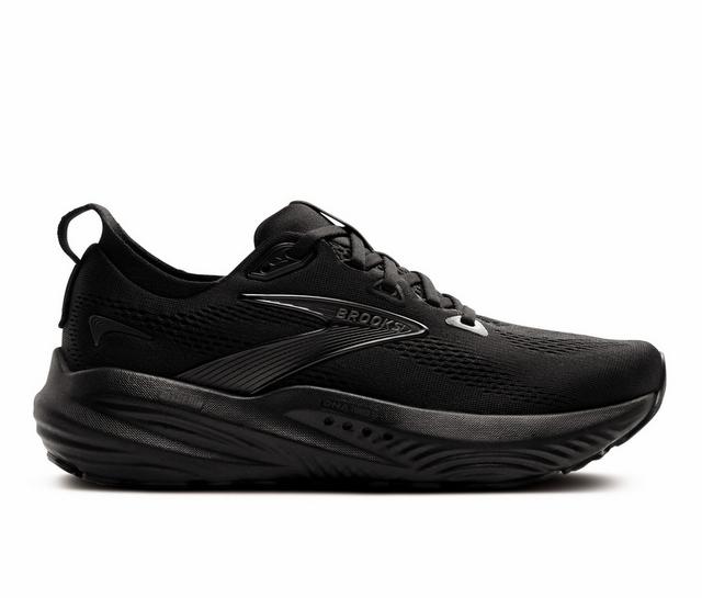 Women's Brooks Glycerin 22 Running Shoes in Black/Black color