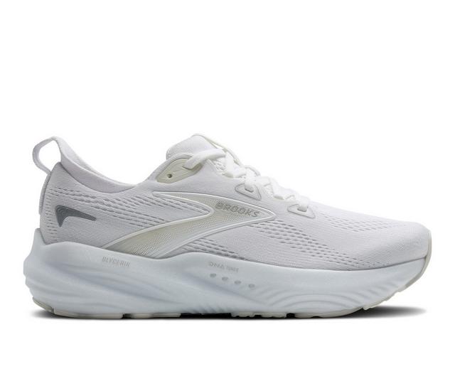 Women's Brooks Glycerin 22 Running Shoes in WHT/WHT color