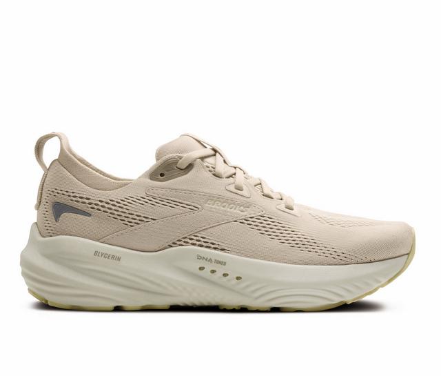 Women's Brooks Glycerin 22 Running Shoes in Almond/Fog color