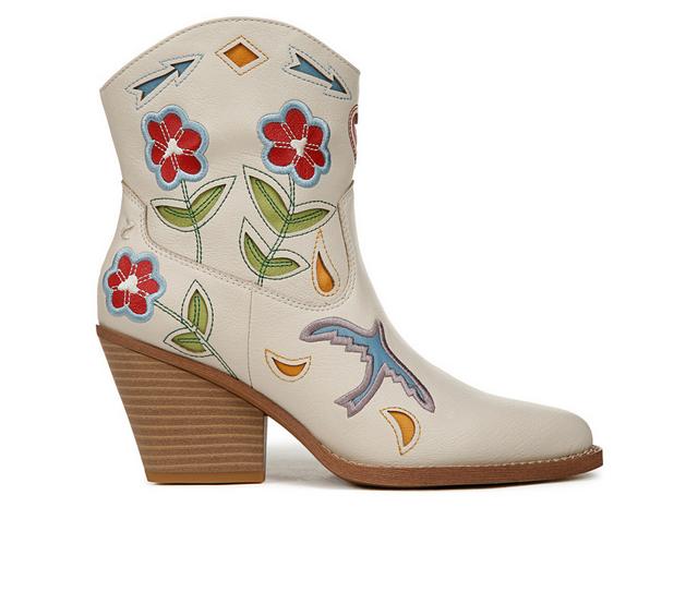 Women's Zodiac Roslyn-Flower Western Boots in Multi/Birch Wh color