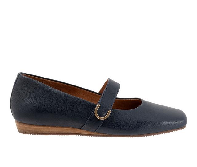 Women's Softwalk Valdivia Mary Janes in Navy color