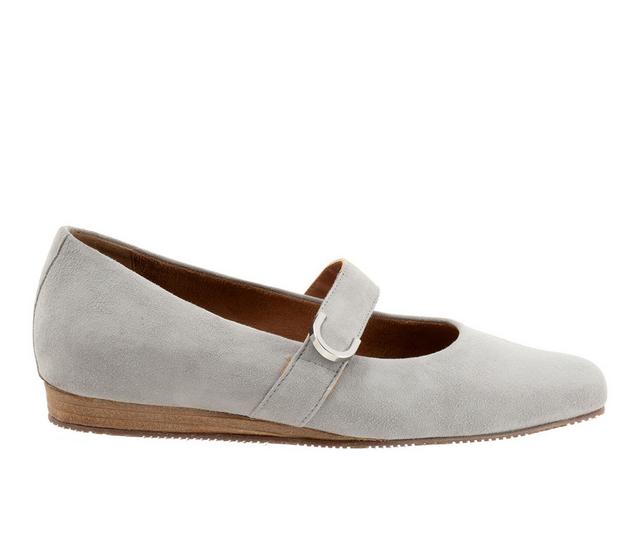 Women's Softwalk Valdivia Mary Janes in Mid Grey Suede color