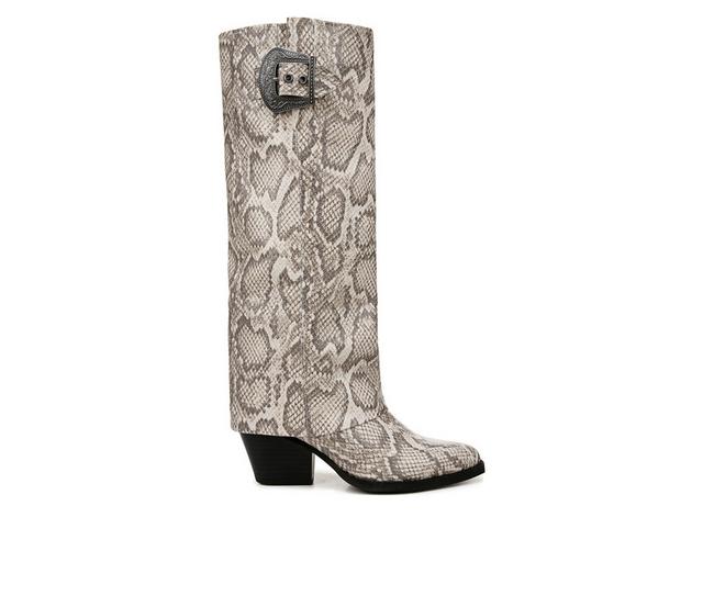 Women's Zodiac Rowena Western Boots in White Snake color