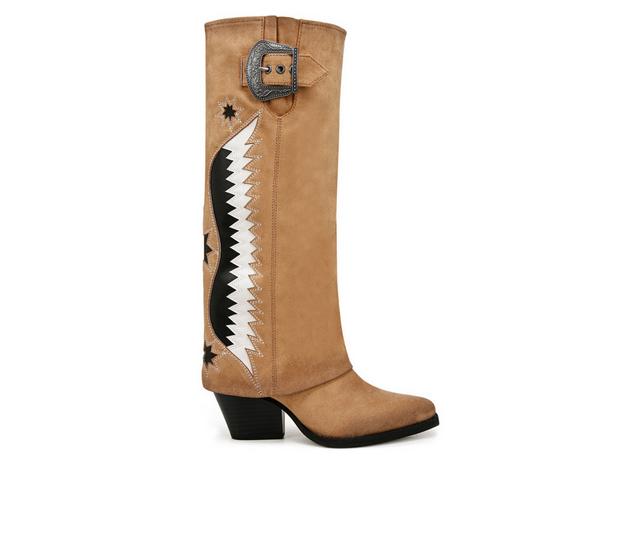 Women's Zodiac Rowena-Wings Western Boots in Multi Caramel color