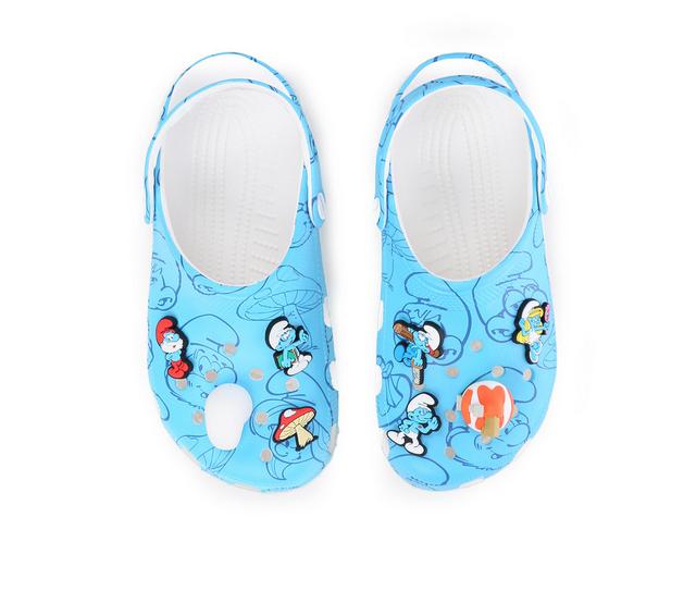 Adults' Crocs Classic Smurfs Clog in Multi color