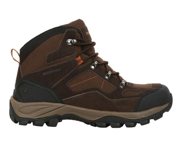 Men's Northside Ranger Mid Waterproof Hiking Boots in Dark Brown color