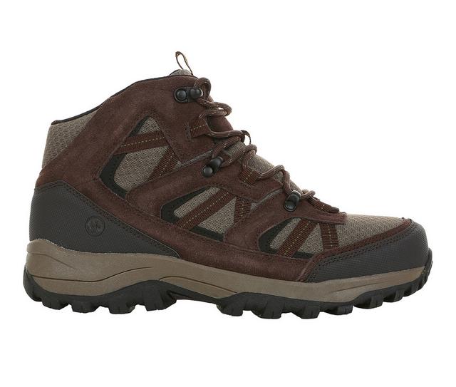 Men's Northside Arlow Canyon Mid Hiking Boots in Dark Brown/Oliv color