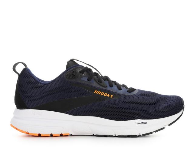 Men's Brooks Trace 4 Running Shoes in Peacoat Orange color