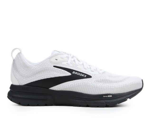 Men's Brooks Trace 4 Running Shoes in White/Black color