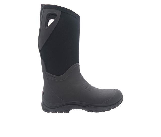 Women's Northside Cedarhome Waterproof Rain Boots in Black/Berry color