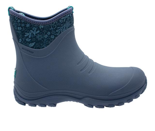 Women's Northside Ponderosa Rain Boots in Navy/Teal color