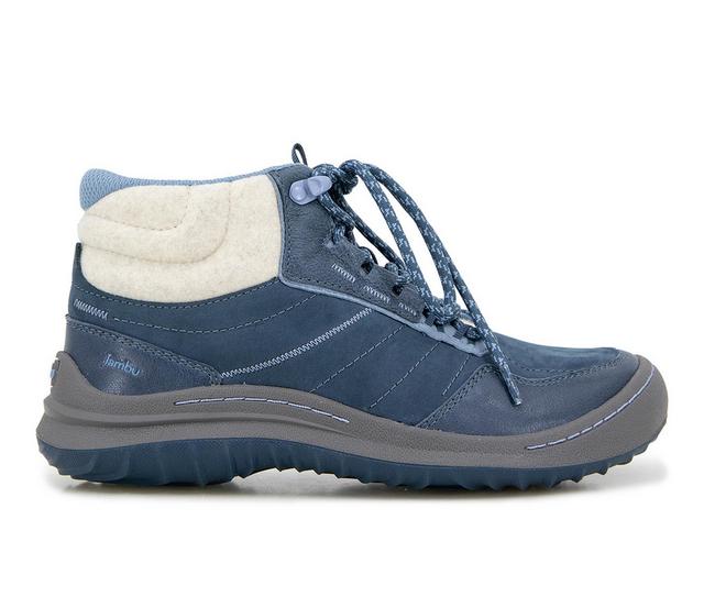 Women's Jambu Evie Water Resistant Sneaker Booties in Dk/Lt Denim color