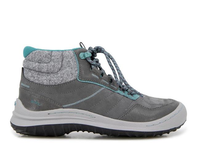 Women's Jambu Evie Water Resistant Sneaker Booties in Charcoal/Teal color