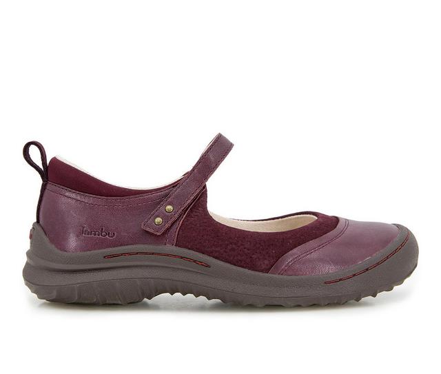 Women's Jambu Ezra Mary Jane Shoes in Merlot color