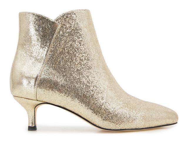 Women's XOXO Kyrie Booties in Gold Glitter color