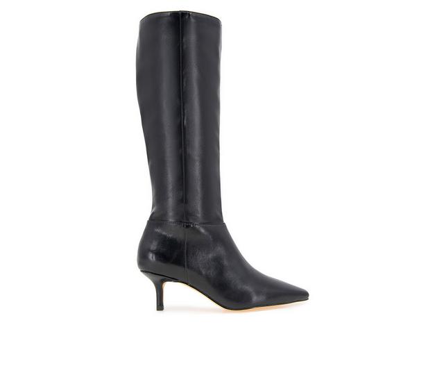 Women's XOXO Maia Knee High Boots in Black Pu color