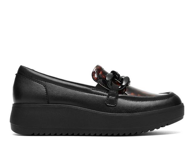 Women's Clarks Zylah May Platform Loafers in Black Multi color