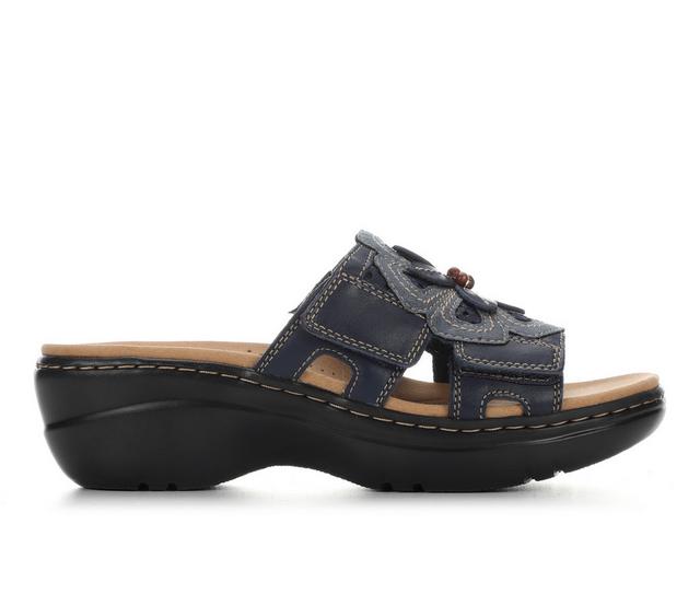 Women's Clarks Merliah2 Belle Wedge Sandals in Navy Multi color