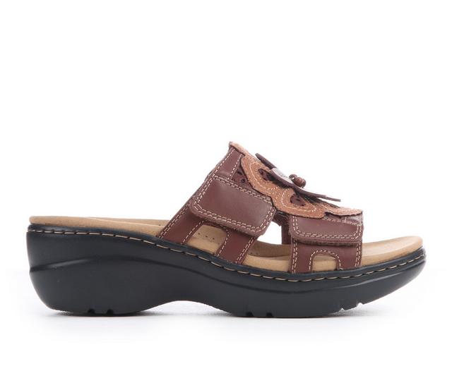 Women's Clarks Merliah2 Belle Wedge Sandals in Brown Multi color