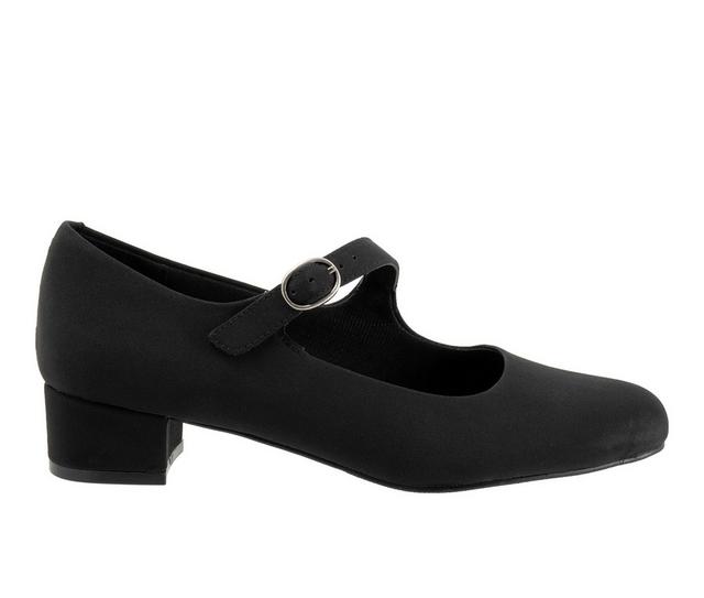Women's Trotters Desna Mary Jane Pumps in Black Micro color