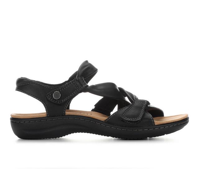 Women's Clarks Laurieann Bell Sandals in Black color