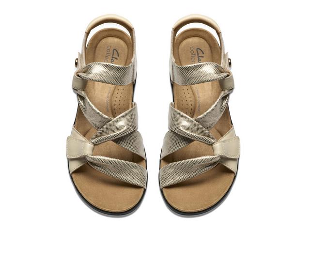 Women's Clarks Laurieann Bell Sandals in Cream Interest color