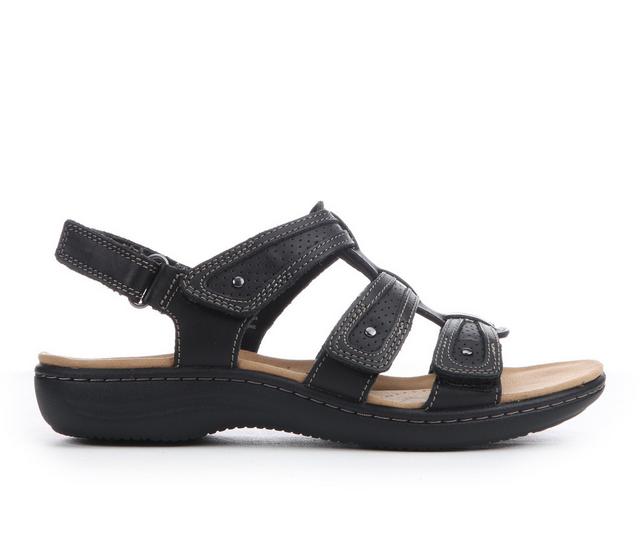 Women's Clarks Laurieann Ivy Sandals in Black color