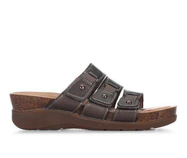 Women's Clarks Calenee Lily Wedge Sandals in Bronze color