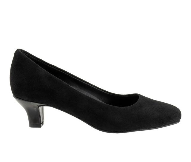 Women's Trotters Kate Pumps in Black Suede color