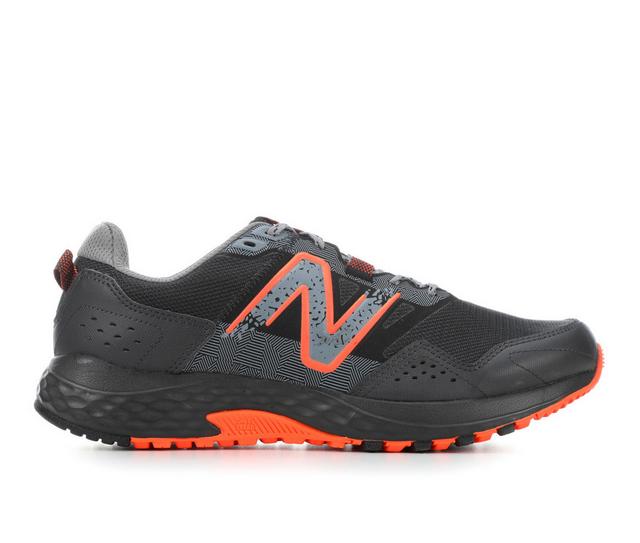 Men's New Balance  MT410V8 Trail Running Shoes in Blk/Orange color