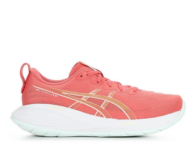 Women's ASICS Gel Cumulus 27 Running Shoes in Pink Clay color