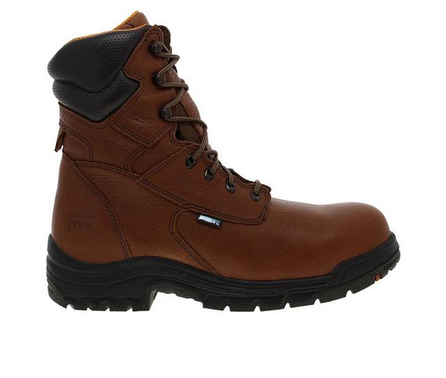 Timberland Pro Titan 8 Inch Waterproof Steel Toe 47019 Work Boots in Cappucchino color