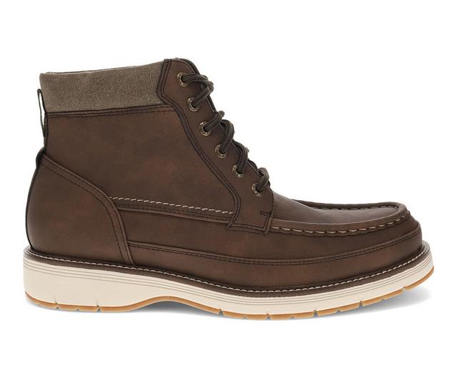 Men's Dockers Thames Boots in Dark Tan color