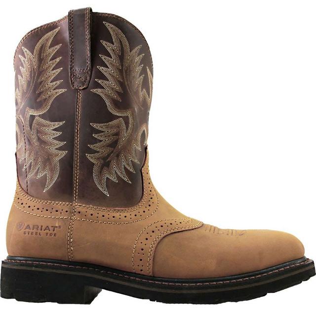 Ariat SIERRA WIDE SQ WELL  Work Boots in BROWN color