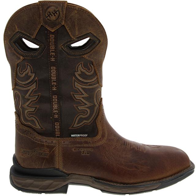 Double-H DH Wilmore CT H20 Work Boots in Brown color