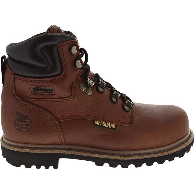 Georgia Boot G6315 INT Met Guard Work Boots in Brown color