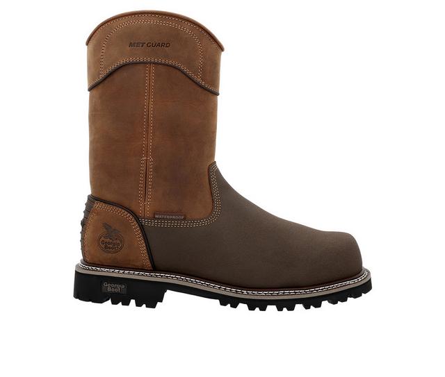 Men's Georgia Boot Brute met Work Boots in BROWN color