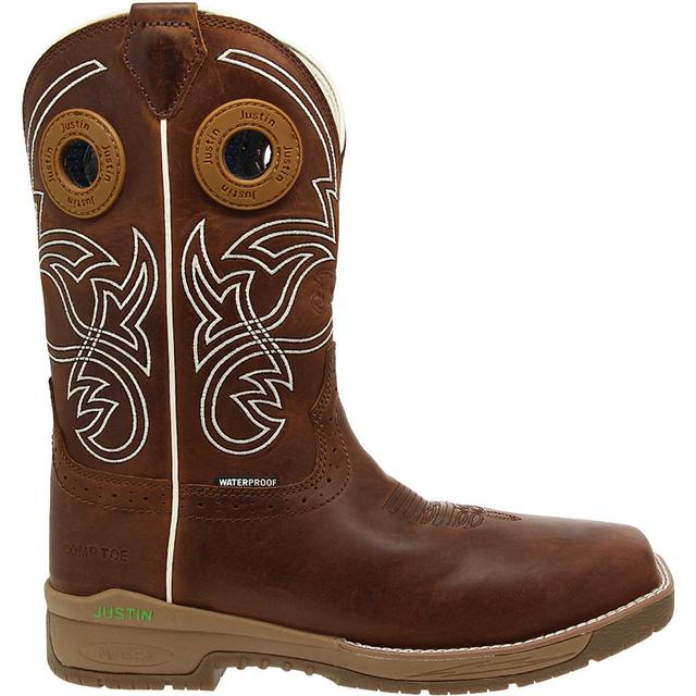 Justin Boots Nitread CT H20 Work Boots in Brown color