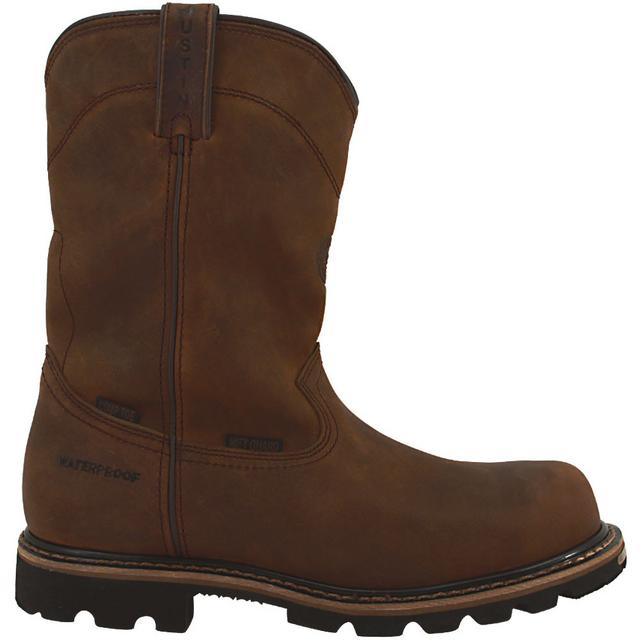 Justin Boots Pulley CT H20 Metguard Cowboy Boots in Brown color