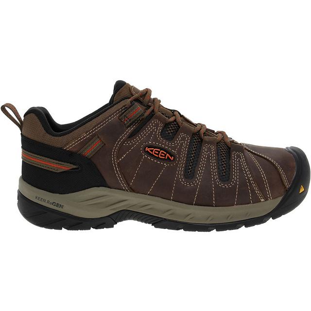 KEEN Utility KU Flint 2 Low ST Work Boots in Brown color