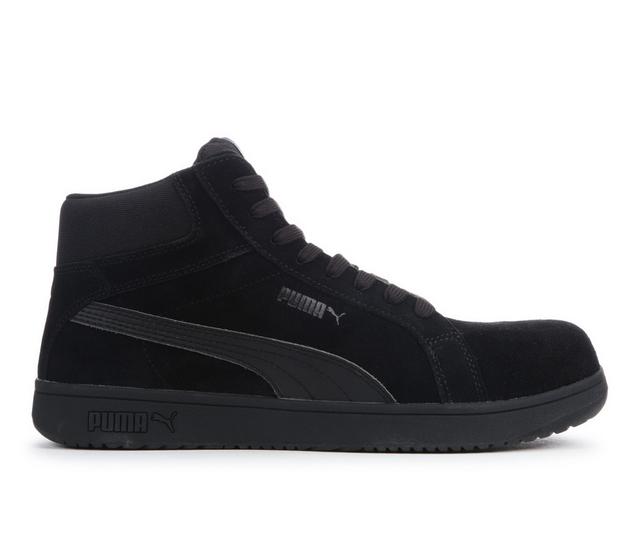 Men's Puma Safety PS Heritage Mid Work Shoes in Black color