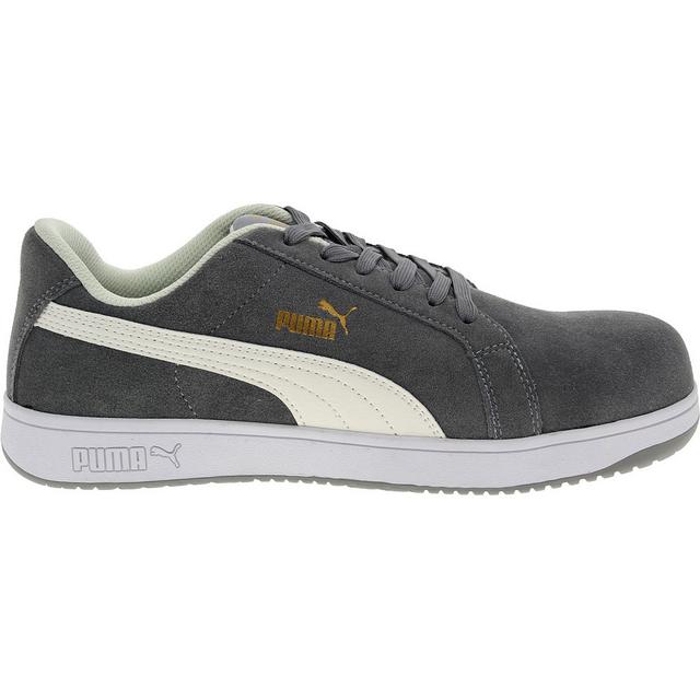 Puma Safety PS Heritage ESD Work Shoes in Grey White color